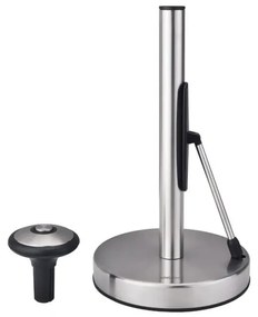 Suport pentru hartie de bucatarie Kinghoff KH 1955, 36,5 cm, Otel inoxidabil, Argintiu