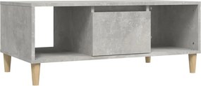 vidaXL Măsuță de cafea, gri beton, 90x50x36,5 cm, lemn prelucrat