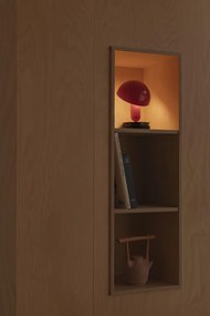 Veioza/Lampa de masa cu clips BELA rosie