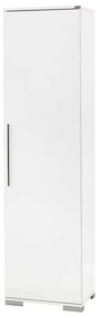 Dulap multifunctional Adore Diamond, 8 rafturi , Usa reversibila, Alb 50 x 187 x 35  Cm
