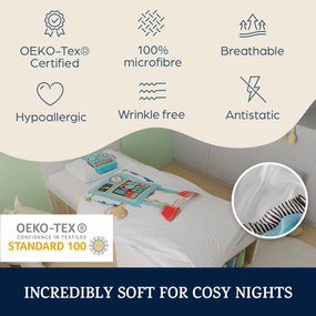 Soft Wonder Kids-Edition, lenjerie de pat, 140 x 200 cm, 65 x 65, respirabil, microfibră