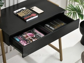 Masă PC Norway (lemn negru + auriu). 1109801