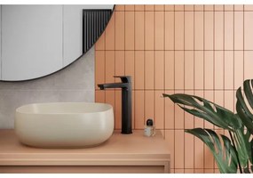 Baterie de lavoar KFA Armatura 5532-612-81 MOKAIT 27,9 cm alamă/negru mat