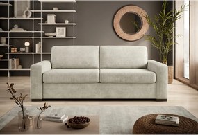 Canapea extensibila VANILLA 160, stofa catifelata bej - Vogue 02, 220x