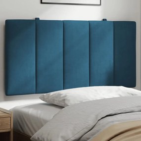 374659 vidaXL Pernă tăblie de pat, albastru, 100 cm, catifea