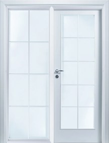 Usa de interior cu luminator cu geam si supra lumina Alb, 501- 1000, 800, 1301 - 1800 x 2080, Nu, Mata