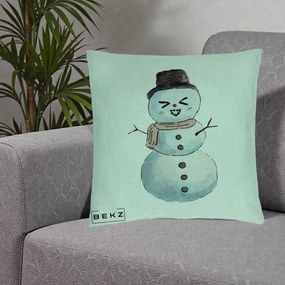 Perna Decorativa Om de Zapada Kawaii Haios, 40x40 cm, Verde Menta, Husa Detasabila, Perna Inclusa, BEKZ®