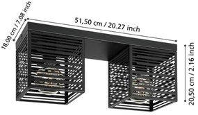 Plafonieră PIEDRITAS 2xE27/40W/230V Eglo 900356