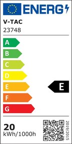 Bec LED E27, 20W (150W), V-TAC, A80, 2452lm, Lumina Neutra (4000K)