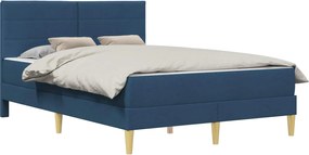 vidaXL Cadru de pat albastru 140 x 190 cm Poliester