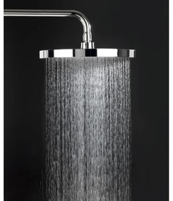 WENKO SOFTWATER 24910100 - Cap de duș 26 x 26 cm, crom lucios/negru