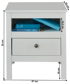 Noptieră Otis 1s (alb). 1065257