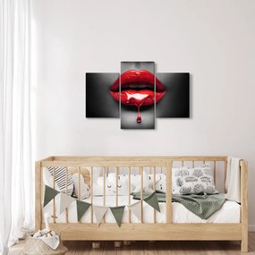 Tablou cu buze de femeie (90x60 cm)