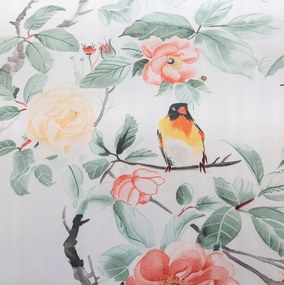 Lenjerie de pat din microfibra ORANGE FLOWERS alba Dimensiune lenjerie de pat: 2 buc 70 x 80 cm | 160 x 200 cm