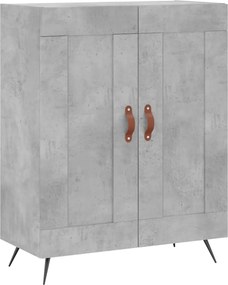 vidaXL Servantă, gri beton, 69,5x34x90 cm, lemn compozit