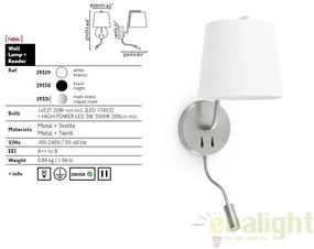 Aplica de perete cu reader LED BERNI 29331