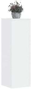 vidaXL Suporturi plante, 2 buc., alb, 33x33x100 cm, lemn prelucrat