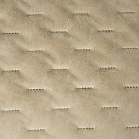 Cuvertura de pat din catifea ASTRALIA, bej Dimensiune: 200 x 220 cm