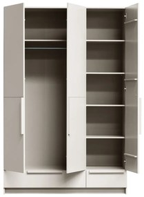 Dulap modular crem din lemn de pin 142x215 cm Pure – WOOOD