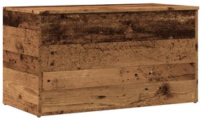 856568 vidaXL Cufăr de depozitare, lemn vechi, 84x42x46 cm, lemn prelucrat