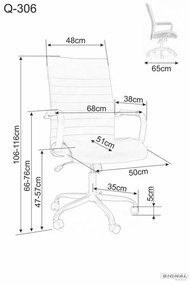 Scaun de birou Q306 negru