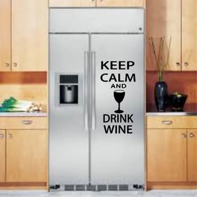 Sticker perete Keep Calm and Drink Wine