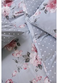 Lenjerie de pat din bumbac pentru pat single Bonami Selection Belle, 140 x 200 cm, gri
