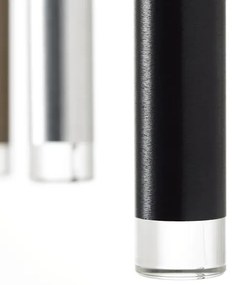 Brilliant - LED CEMBALO, lustră suspendată pe cablu, cu reglare a intensității, LED 32W, 230V, crom/negru/maro