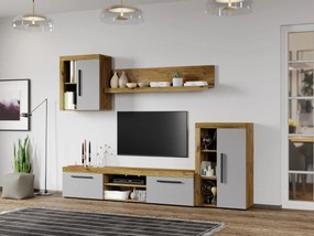 Set Mobila Living Odell Flagstaff Oak/Gri C11