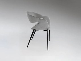 Scaun dining design elegant Giro gri