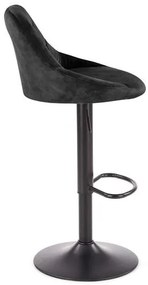 Scaun de bar H101 velvet negru