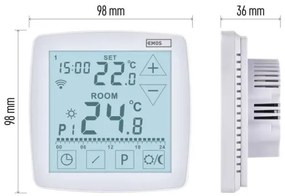 Termostat digital fără fir GoSmart 230V/16A, Wi‑Fi compatibil Tuya