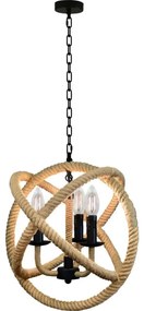 Lustră LED pe lanț ROPE GLOBO 3xE14/4,3W/230V