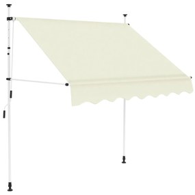 Copertina retractabila manual, crem, 200 cm