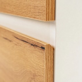 Mobilier complet de baie Vario Forte 60, stejar alb