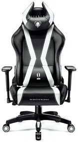Scaun gaming Diablo X-Horn 2.0 Normal Size: Negru-alb Diablochairs