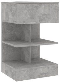 Noptiera, gri beton, 40x35x65 cm, PAL 1, Gri beton