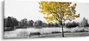 Tablou - relaxare în parc (120x50 cm)