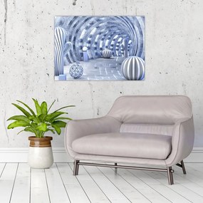 Tablou pe sticlă - 3D Abstract (70x50 cm)