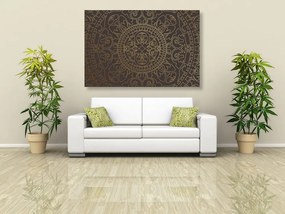 Tablou ornament oriental din aur
