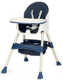 Scaun de masa 2 in 1 Ecotoys HC-823 - Bleumarin