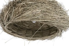 Lustră suspendată boho din fibre naturale, 64x64x34 cm, „Solea"