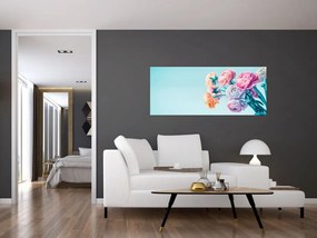 Tablou - Flori în vază (120x50 cm)