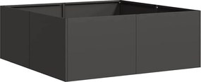 vidaXL Jardinieră Negru 80x80x30 cm Oțel