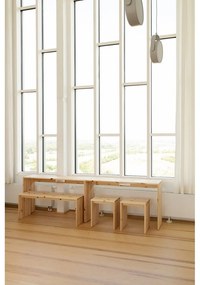 Scaun tip taburet în culoare naturală din lemn de pin Join-In – Karup Design