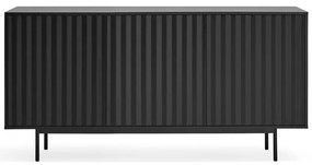 Comodă neagră joasă 159x80 cm Sierra – Teulat