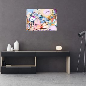 Tablou pe sticlă - Abstracție de basm (70x50 cm)