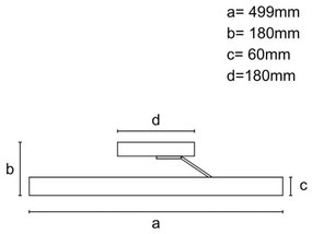 Lustră LED dimabilă aplicată LED/86W/230V 3000-6500K negru + telecomandă