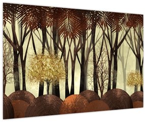 Tablou - Pădure decorativă (90x60 cm)