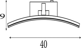 Searchlight 79821-40SS - Lampă LED pentru tablouri SANTORINI, 8,2 W, 230 V, argintiu